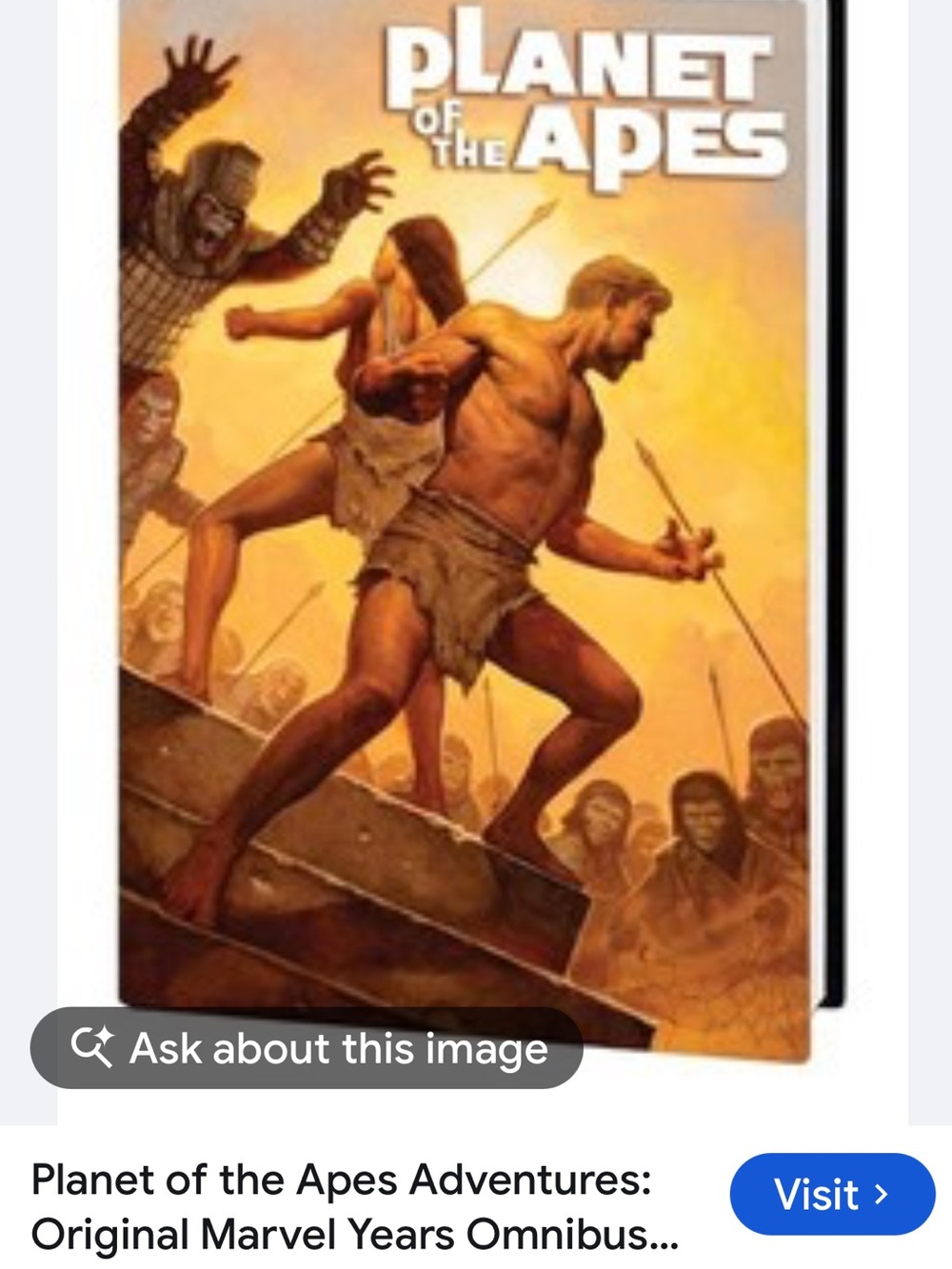 #3324**Marvel Planet of the Apes Anthology – Orange & Yellow Cover